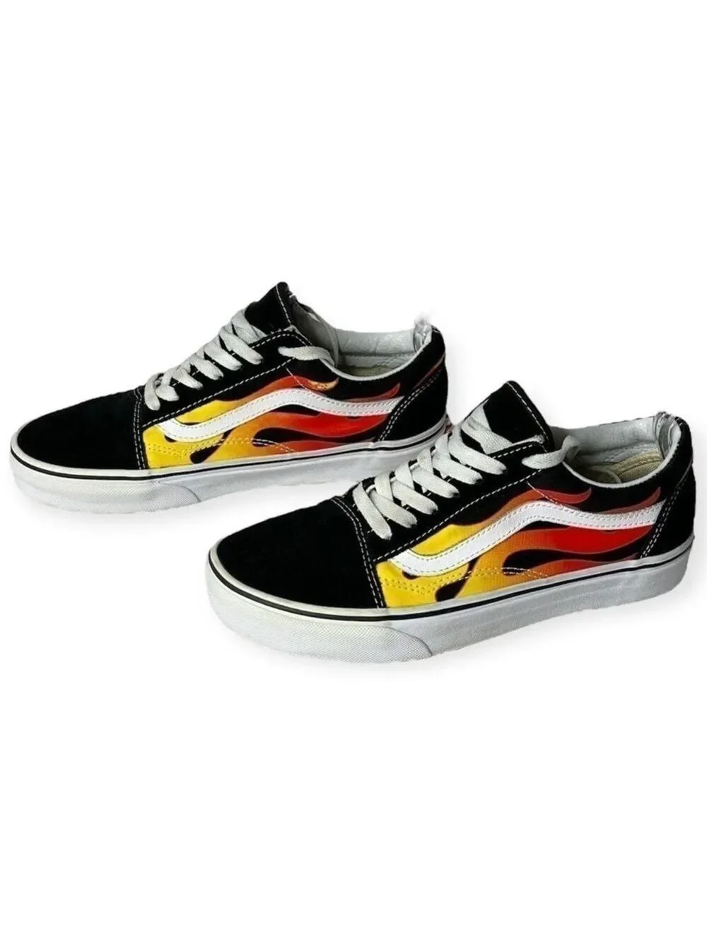 Vans Old Skool Flame Skate Shoes Men's‎ 6 Women's 7.5